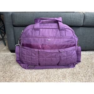 Lug Life Airbus Travel Weekender Overnight Duffel Bag In Plum